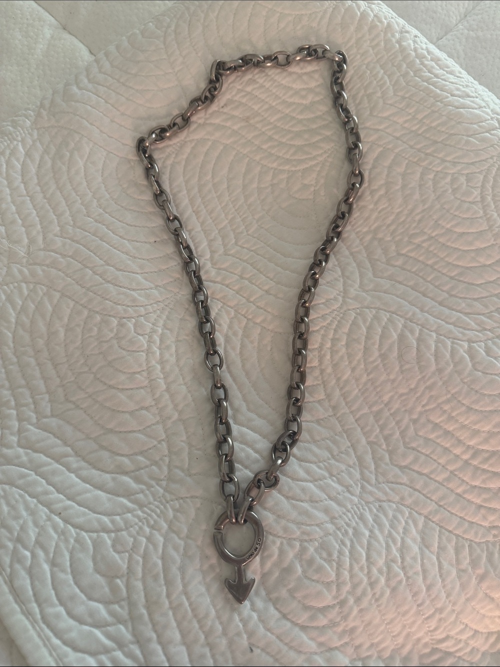 Vintage UNO de 50  Women's Silver plated necklace